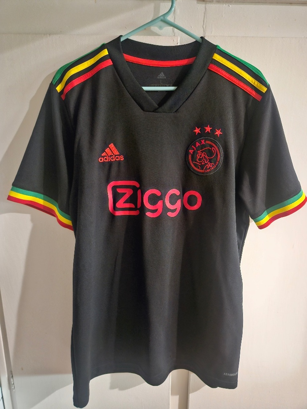2021-2022 Ajax Amsterdam 'Bob Marley' Third Jersey - Adidas - L